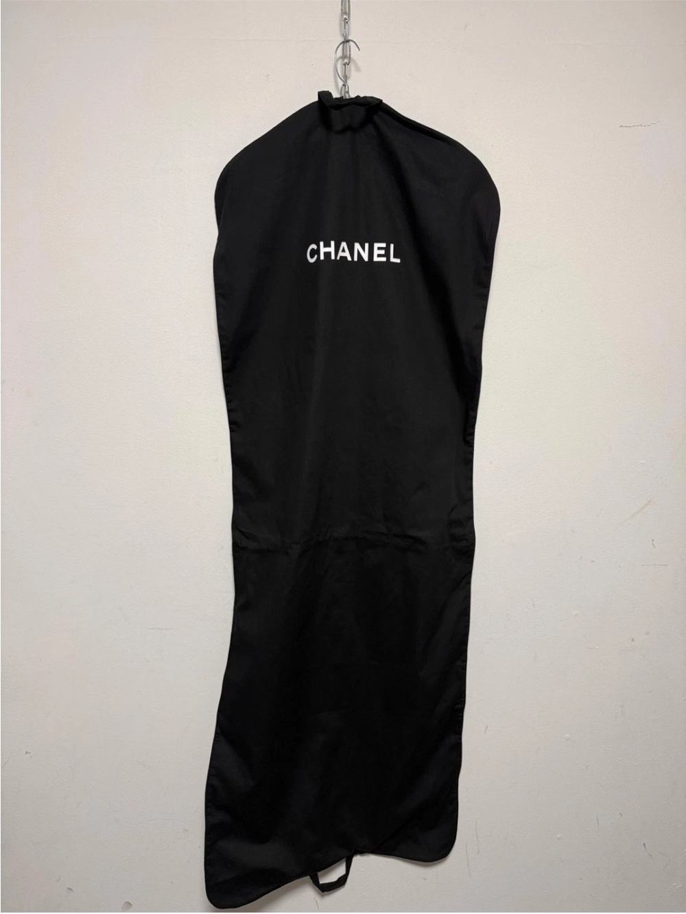 CHANEL Black Men’s Garment Travel Bag with White Logo - Picture 3 of 10